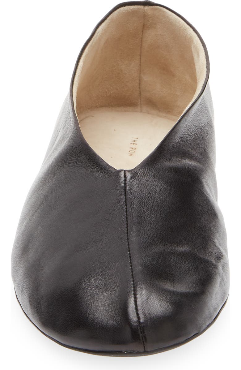 The Row Stella Ballerina Flat, Alternate, color, Black