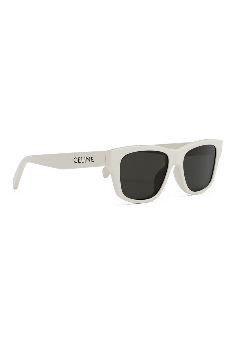Monochroms 55mm Square Sunglasses, Alternate, color, IVORY / SMOKE