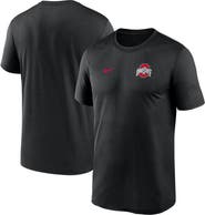 Nike Men's Nike Black Ohio State Buckeyes 2025 Sideline Small Logo Legend Performance T-Shirt