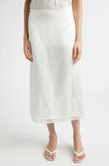 TOTEME Layered Satin Midi Skirt