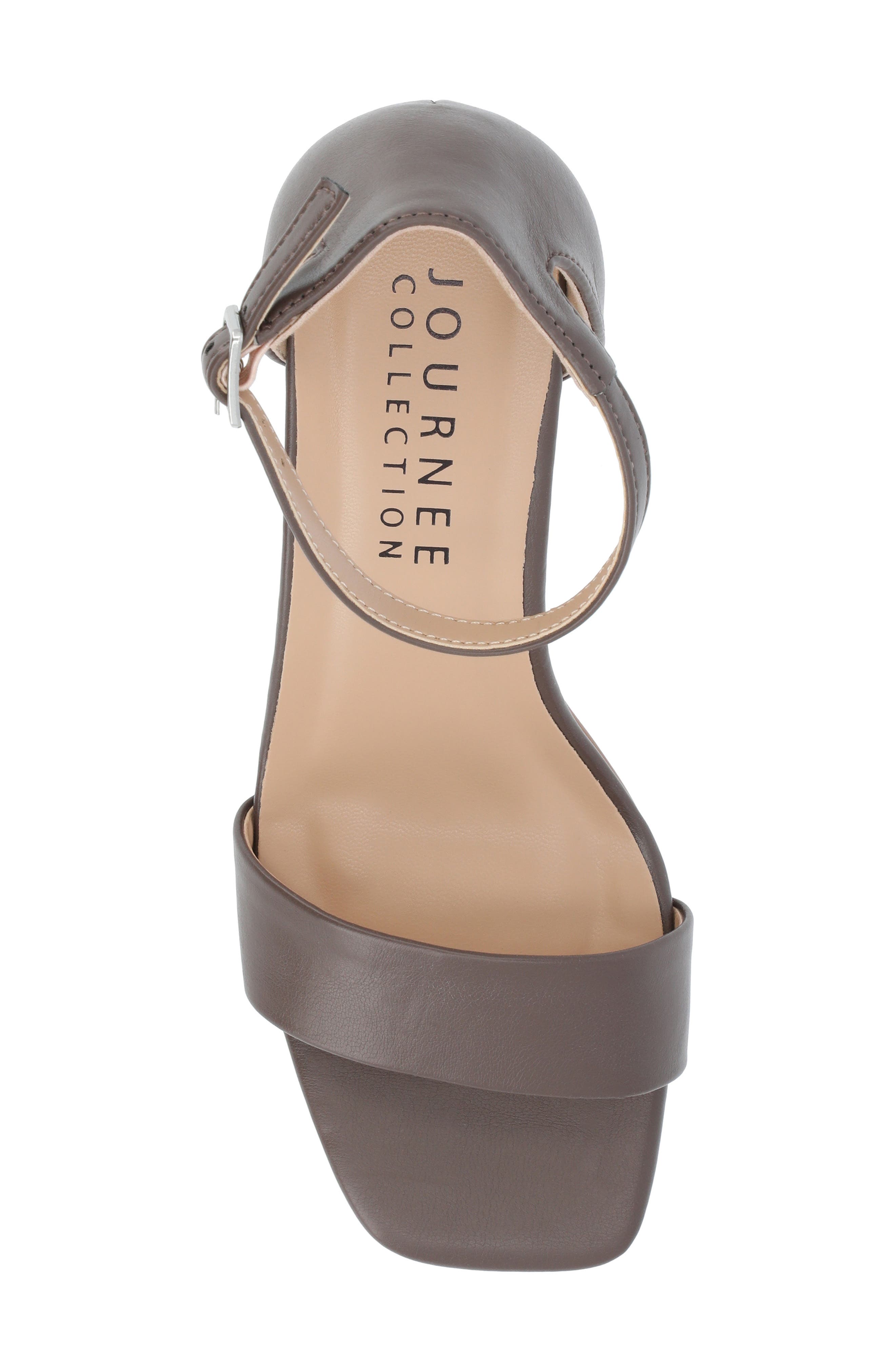 Valenncia SuperNatural Shades Open Square Toe Ankle Strap Sandal, Alternate, color, TRUFFLE