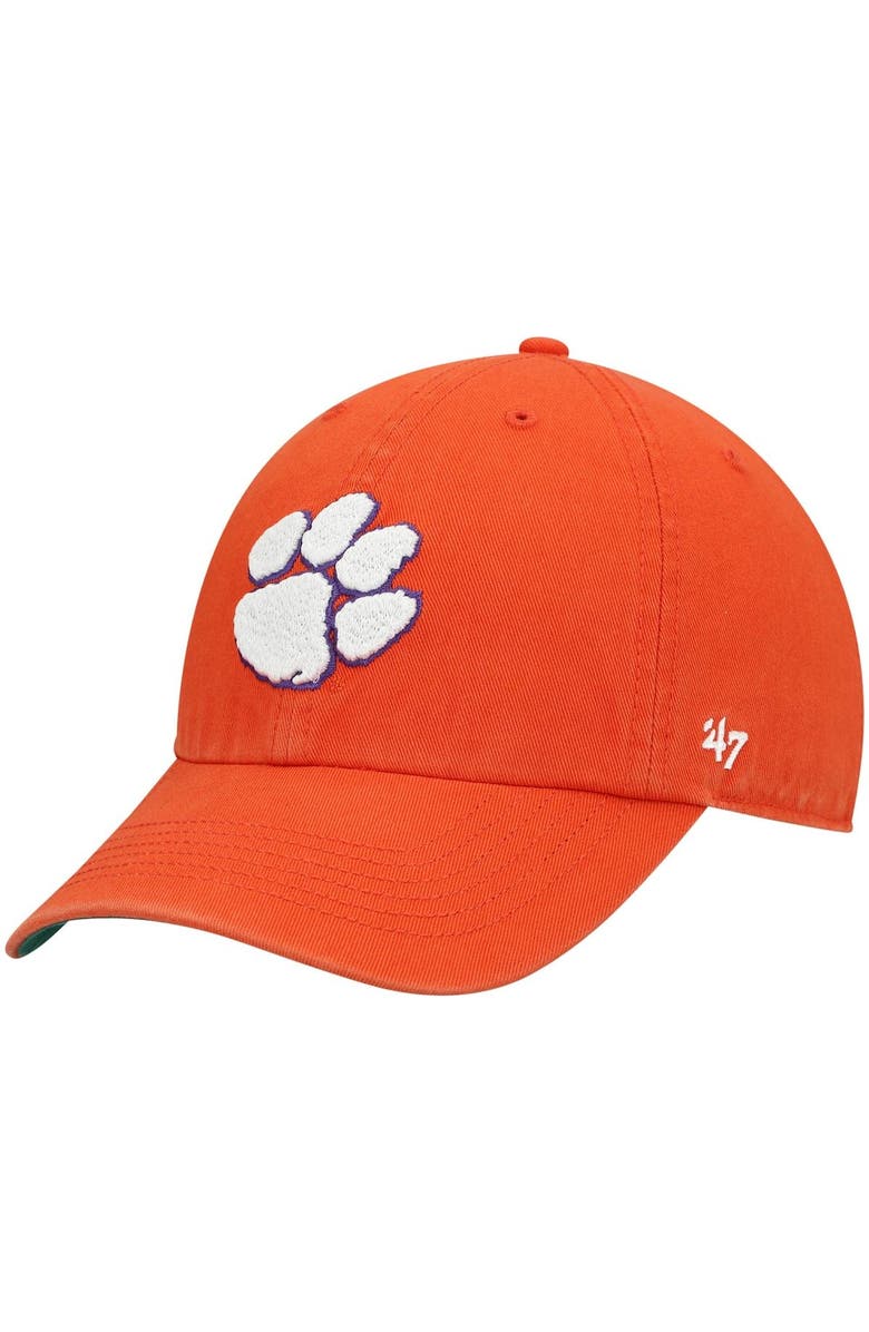 '47 Men's '47 Orange Clemson Tigers Team Franchise Fitted Hat, Alternate, color,