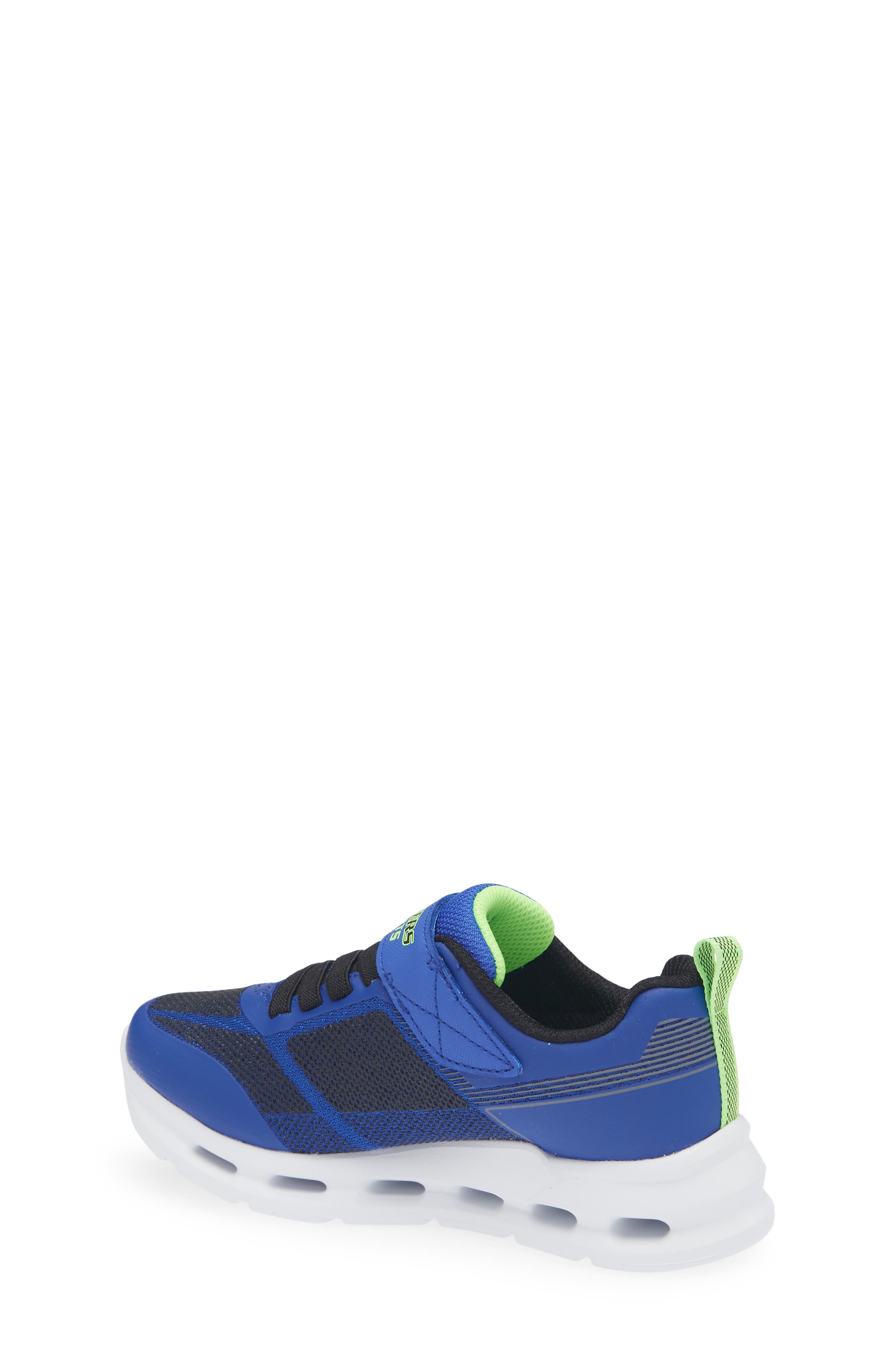SKECHERS Kids' S-Lights<sup>®</sup> Glide-Step<sup>®</sup> Lights Sneaker, Alternate, color, Black/Blue