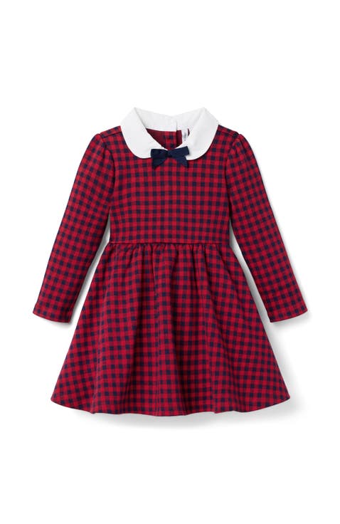 Gingham Jacquard Dress (Toddler)