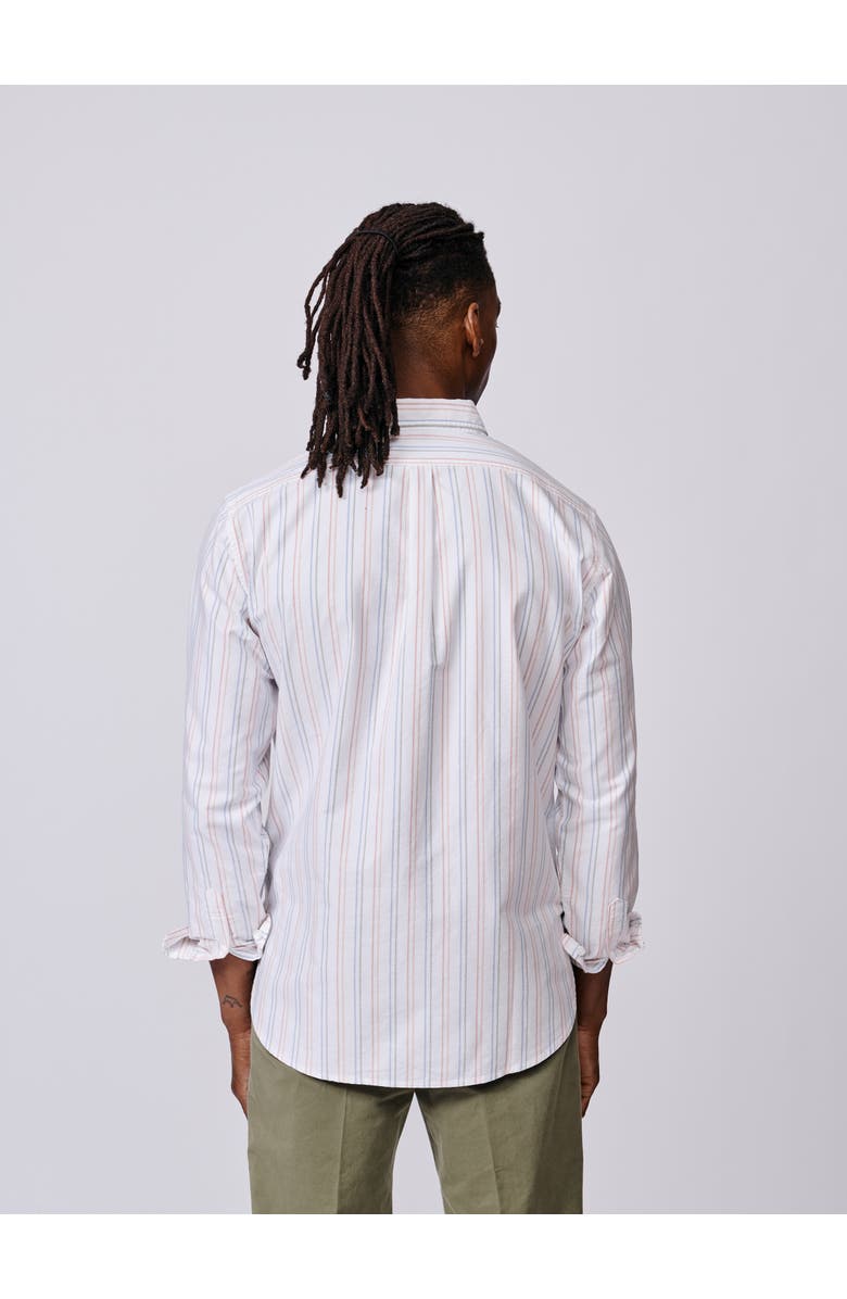 Aubin Aldridge Oxford Button Down Shirt, Alternate, color, Multi Colourful Stripe