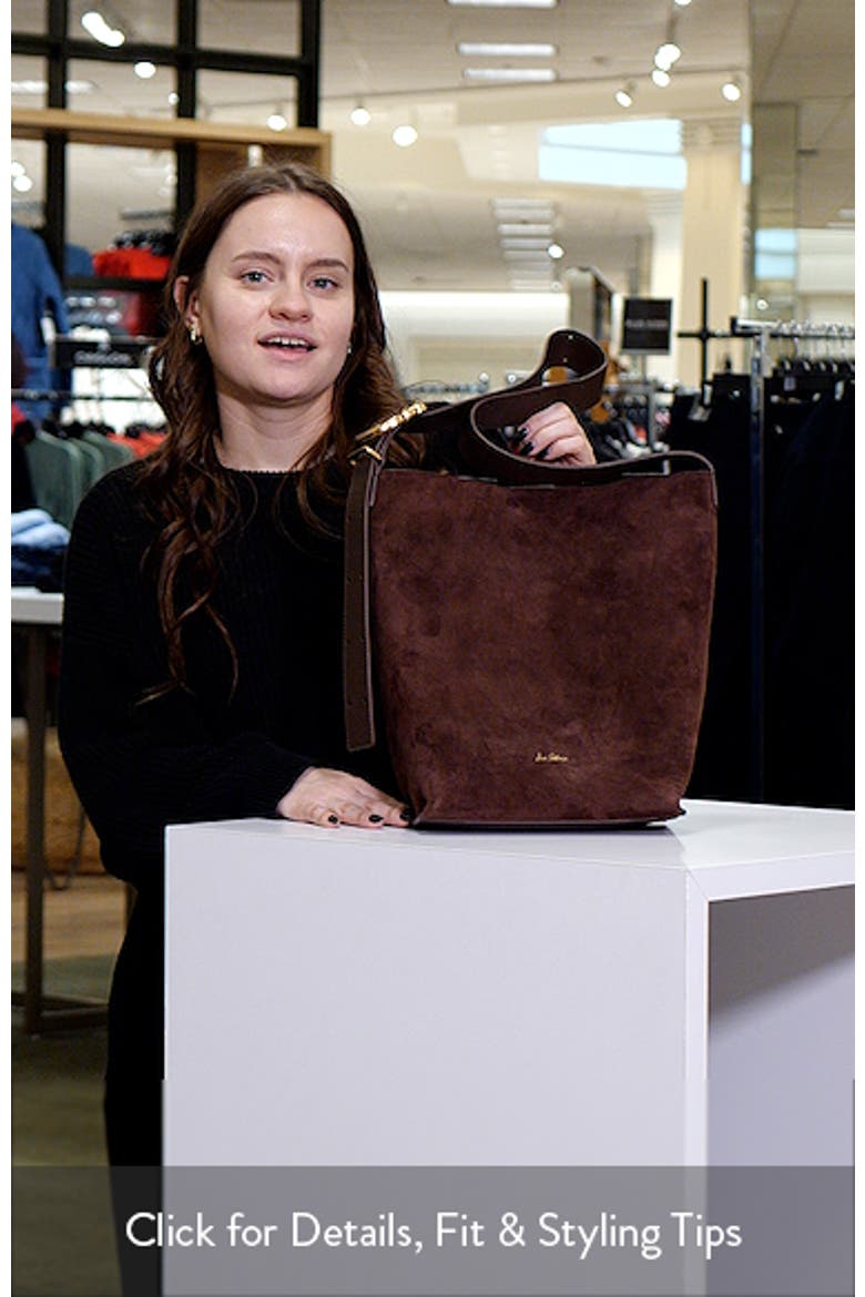 Saige Suede Bucket Shoulder Bag video