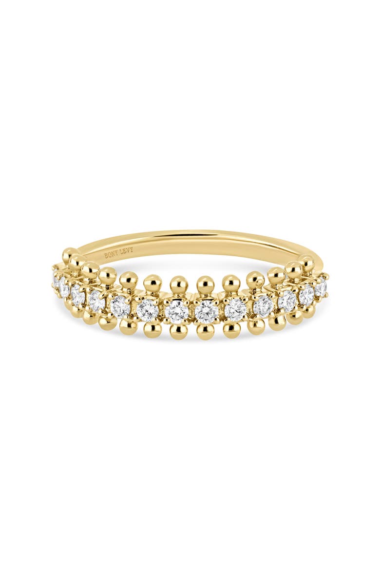 18K Gold Florentine Natural Diamond Stackable Ring, Alternate, color, 18K YELLOW GOLD