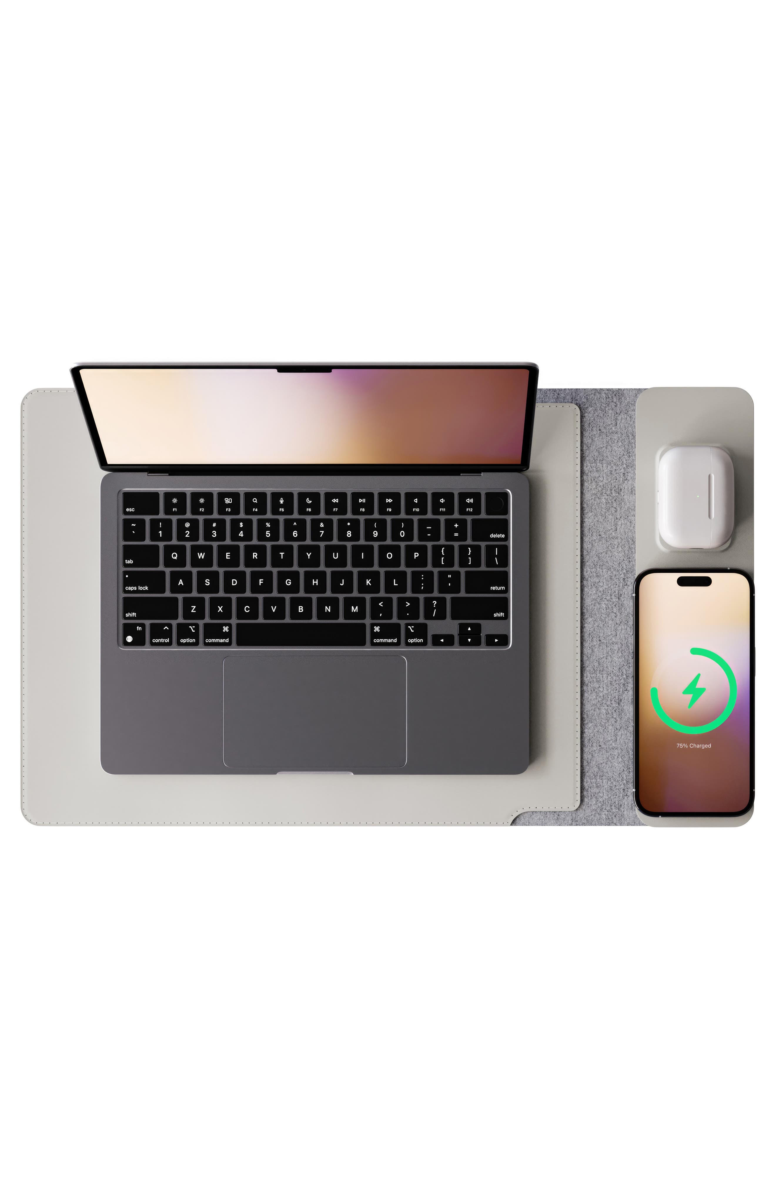 JOURNEY Nexa 13-Inch Wireless Charger Laptop Sleeve, Alternate, color, Dove Grey