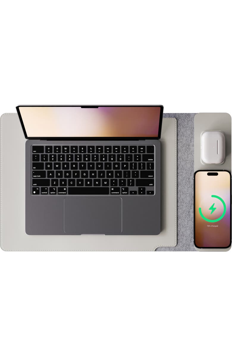 JOURNEY Nexa 13-Inch Wireless Charger Laptop Sleeve, Alternate, color, Dove Grey