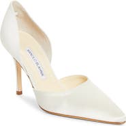 Manolo Blahnik Taylerbinu Satin d'Orsay Pump