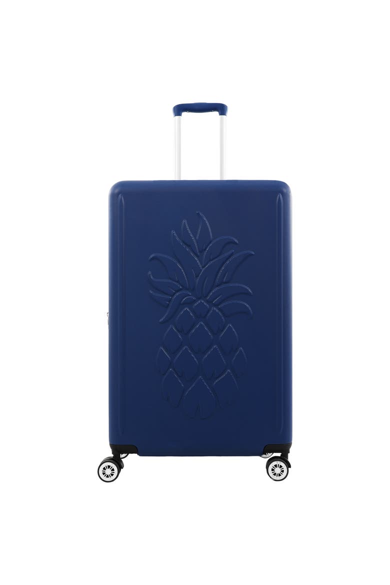 30" Hardside Spinner Luggage with 3D Pineapple, Alternate, color, NAVY