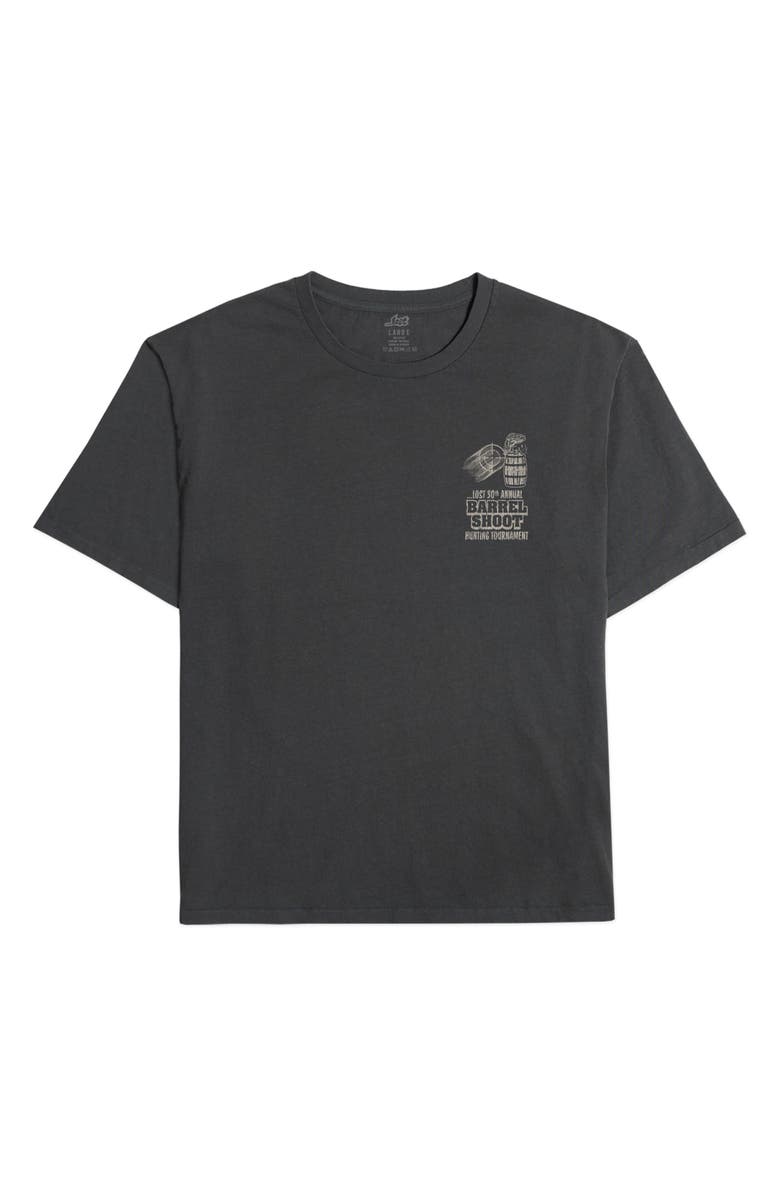 Lost Barrel Shoot Boxy Heavyweight Graphic T-Shirt, Main, color, Vintage Black