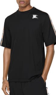 Burberry Check Trim Jersey T-shirt