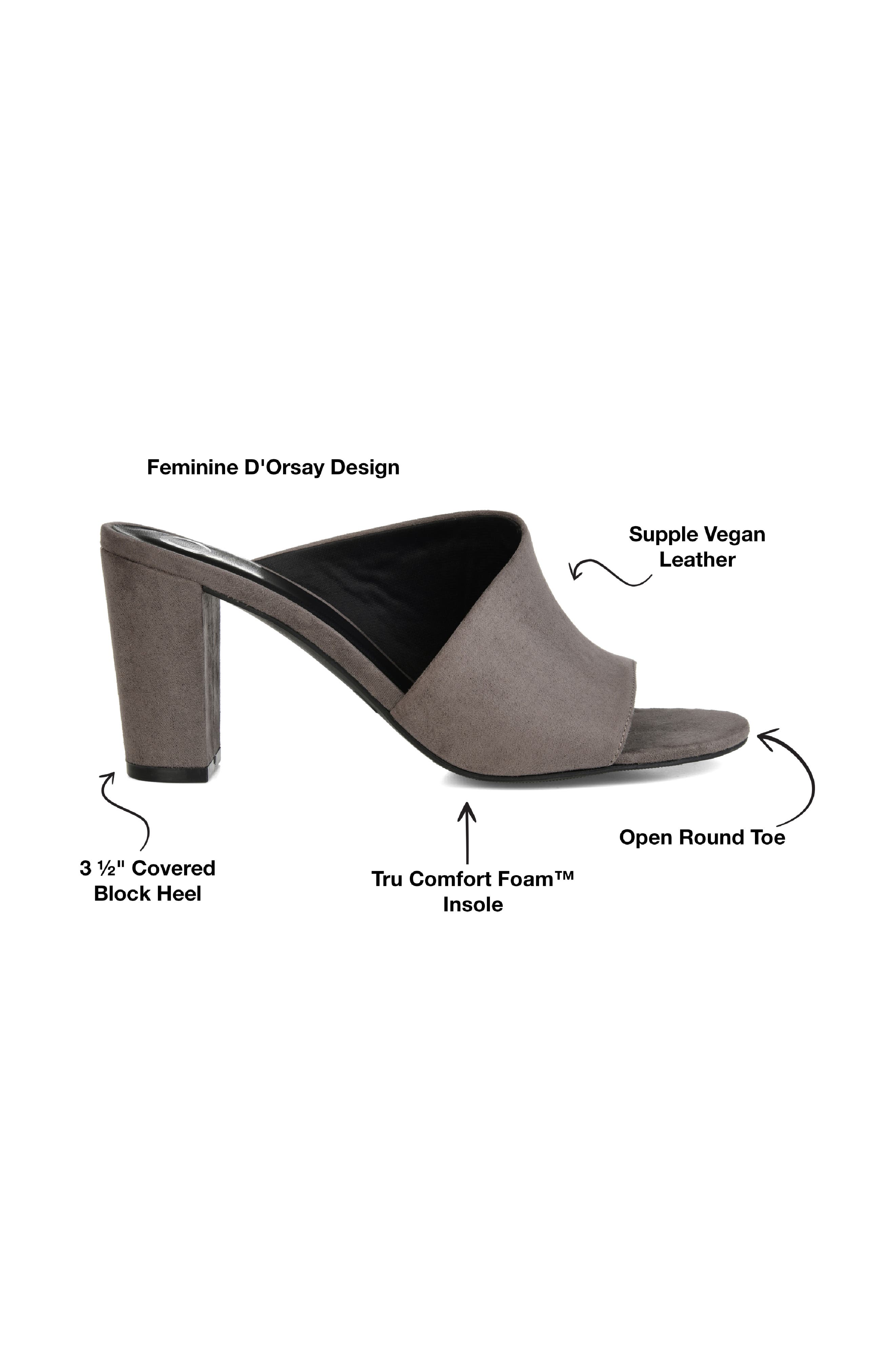 Allea Block Heel Mule - Wide Width, Alternate, color, GREY
