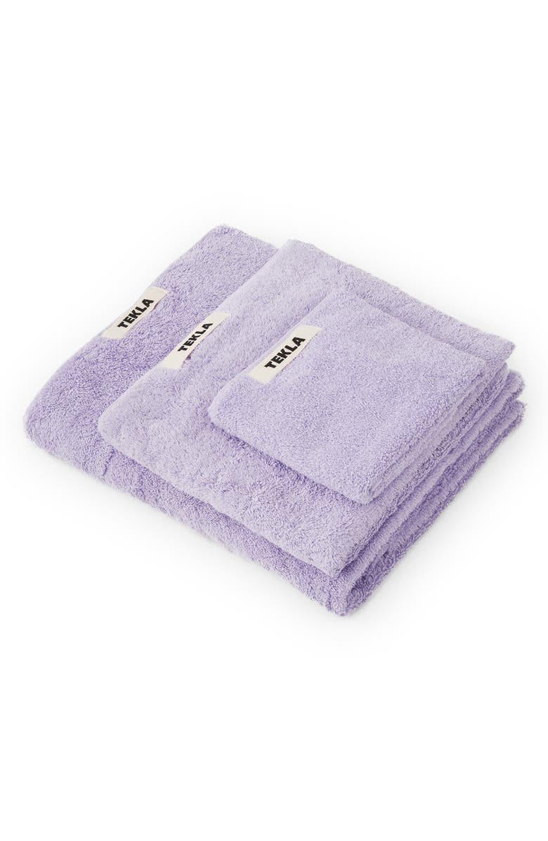 Tekla Organic Cotton Bath Towel, Alternate, color, Lavender