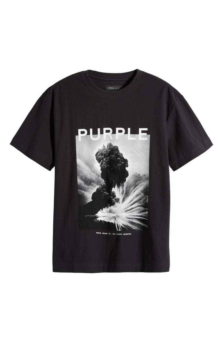 PURPLE BRAND Textured Cotton Graphic T-Shirt, Alternate, color,