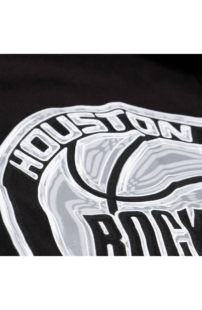 Mitchell & Ness Men's Mitchell & Ness Black Houston Rockets Chrome Heritage T-Shirt, Alternate, color, Black