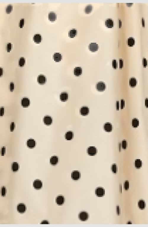 Modenaire Polka Dot Midi Shirt Dress With Cap Sleeves And Button Front In Multi