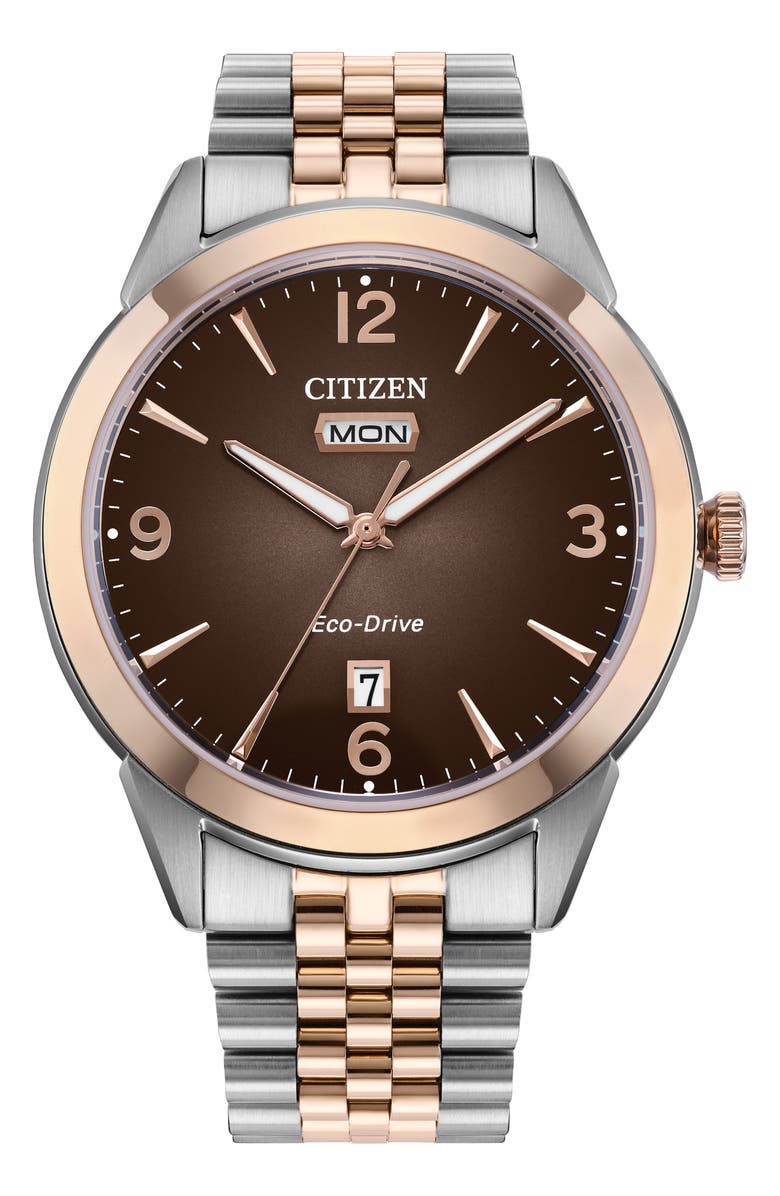 Citizen Rolan Eco-Drive Bracelet Watch, 40.5mm, Main, color, Two-Tone