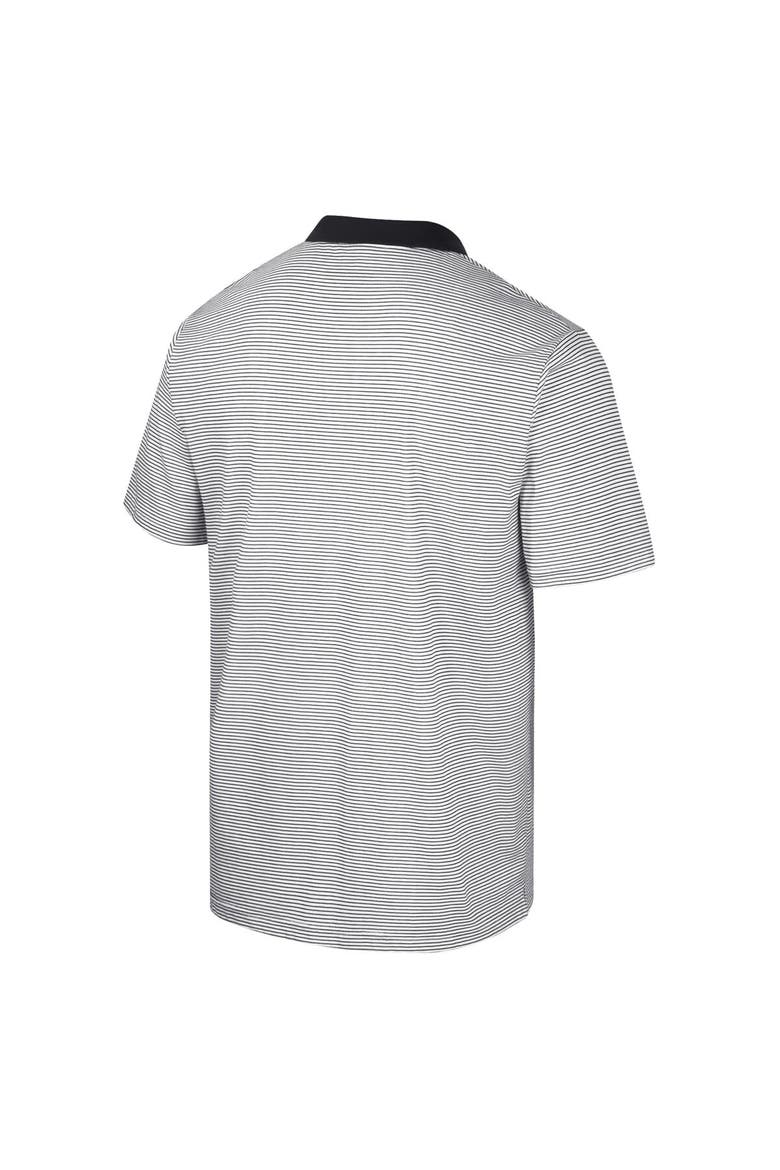 Men's Colosseum White/Black Colorado Buffaloes Print Stripe Polo, Alternate, color, White