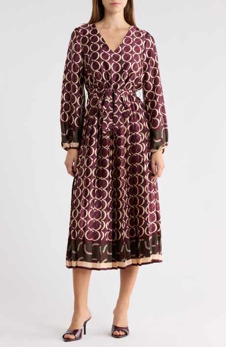 Geometric Print Maxi Dress
