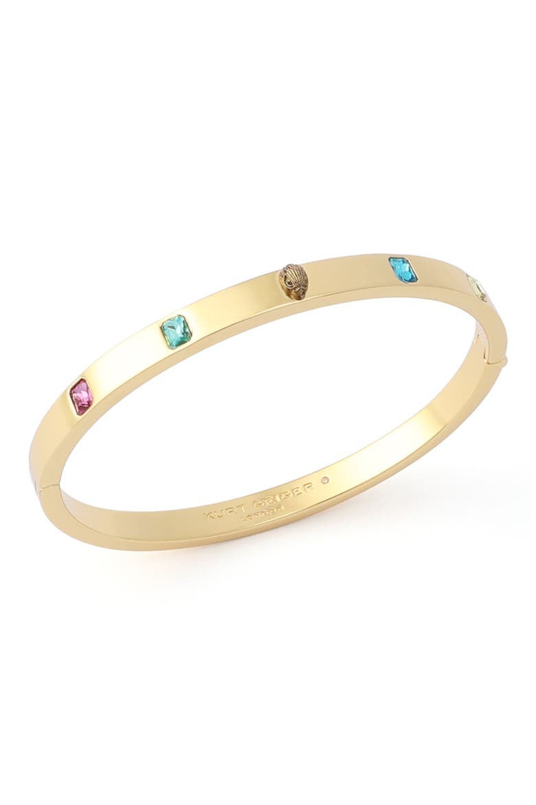 Eagle Stone Hinged Bangle, Alternate, color, GOLD MULTI