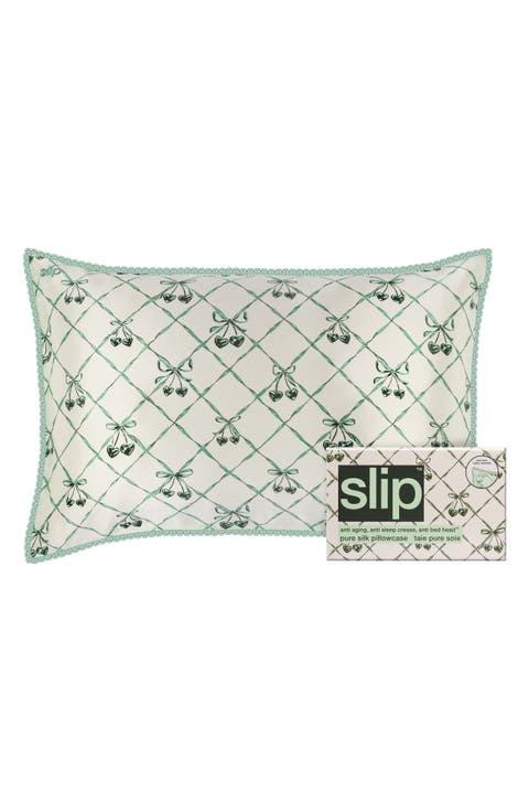 Lace Pure Silk Queen Pillowcase