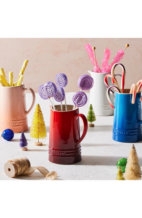 Le Creuset Small Stoneware Pitcher In Cerise