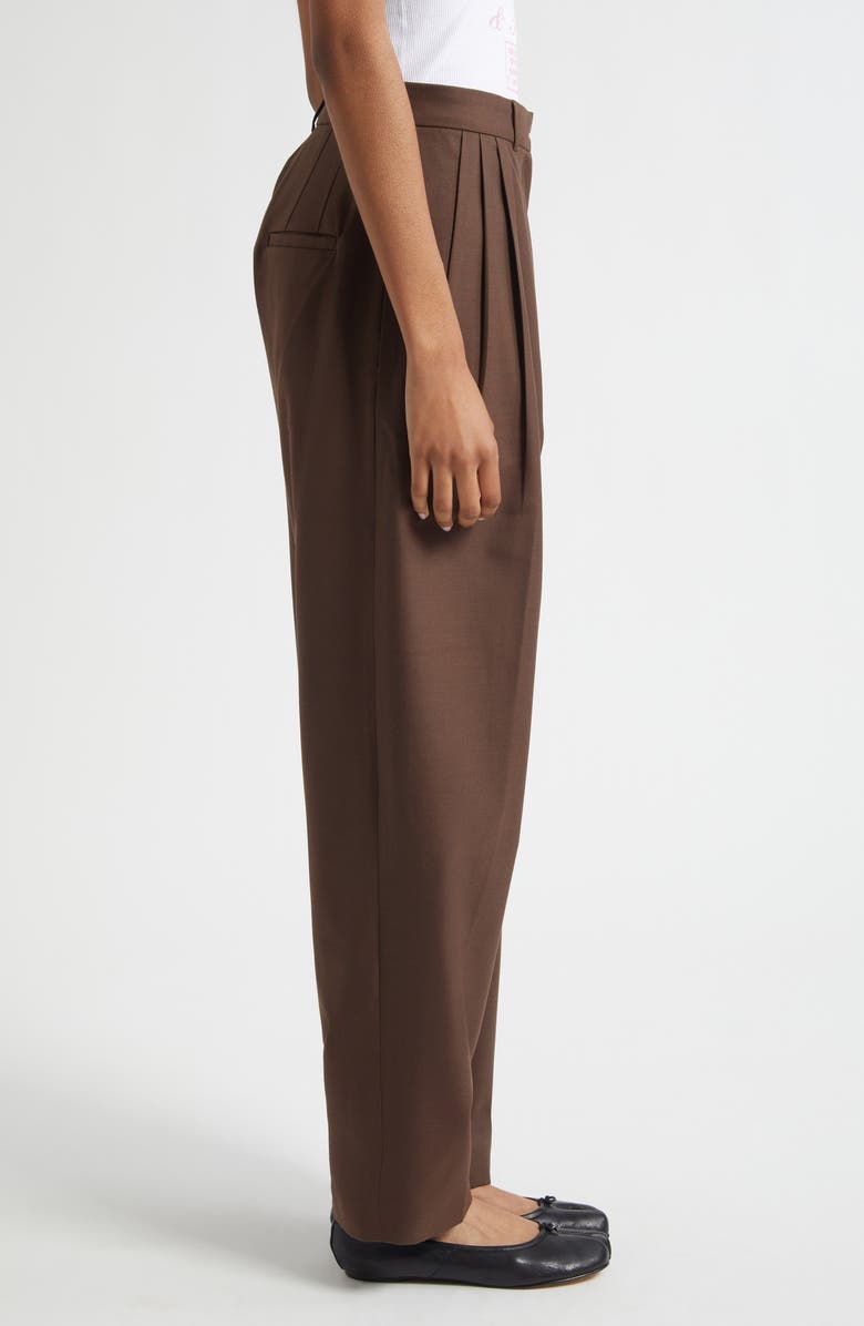 Ashley Williams Peg Tapered Straight Leg Pants, Alternate, color, Brown