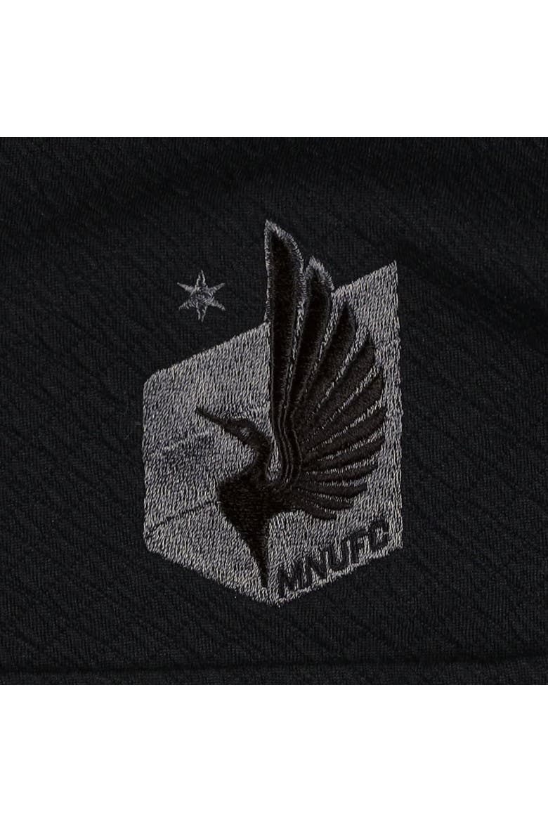 Men's Antigua Black Minnesota United FC Streamer Diamond Button-Up Shacket, Alternate, color, Black