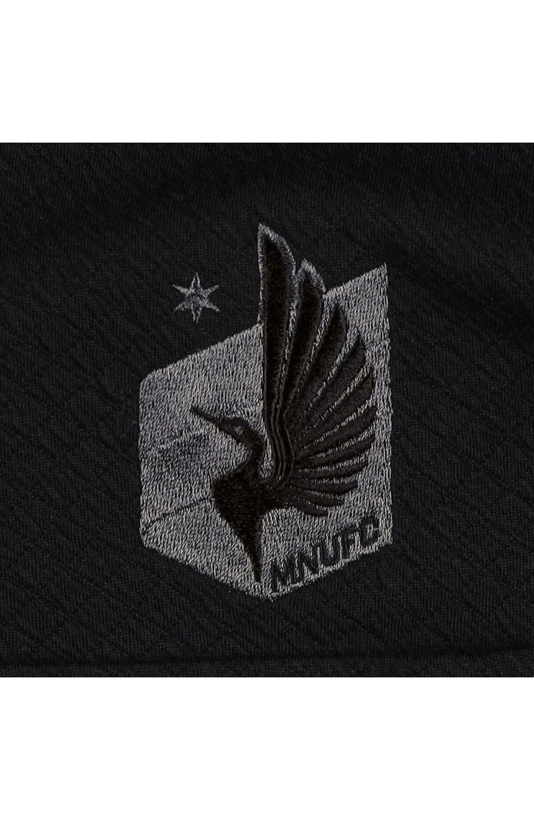 ANTIGUA Men's Antigua Black Minnesota United FC Streamer Diamond Button-Up Shacket, Alternate, color, Black