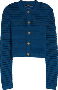 Balmain Ottoman Stripe Cardigan