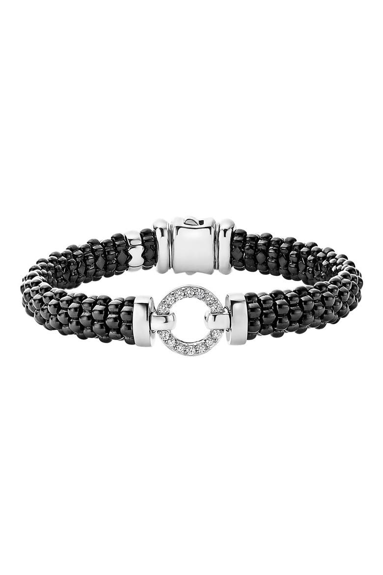 Black Caviar Bracelet, Main, color, BLACK/ SILVER/ GOLD