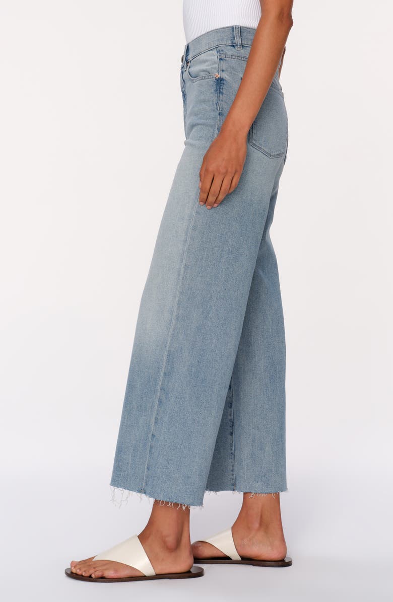 DL1961 Hepburn Raw Hem High Waist Ankle Wide Leg Jeans, Alternate, color, 