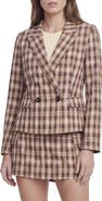 Ted Baker Plaid Double Breasted Blazer