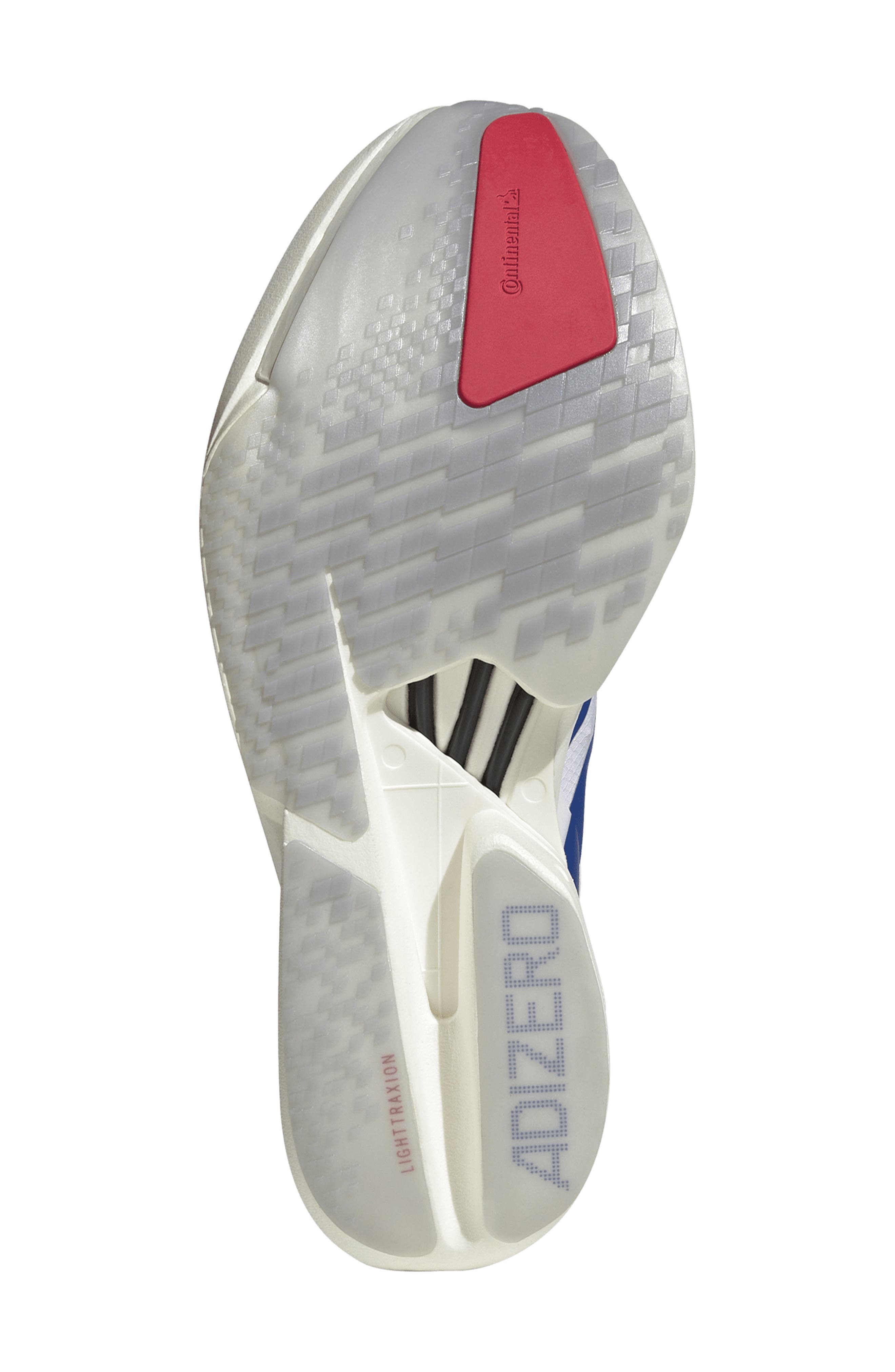 Y-3 Adios 9 Pro 4 Running Sneaker, Alternate, color, White/ Team Royal Blue