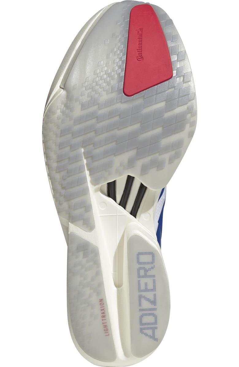 Y-3 Adios 9 Pro 4 Running Sneaker, Alternate, color, White/ Team Royal Blue