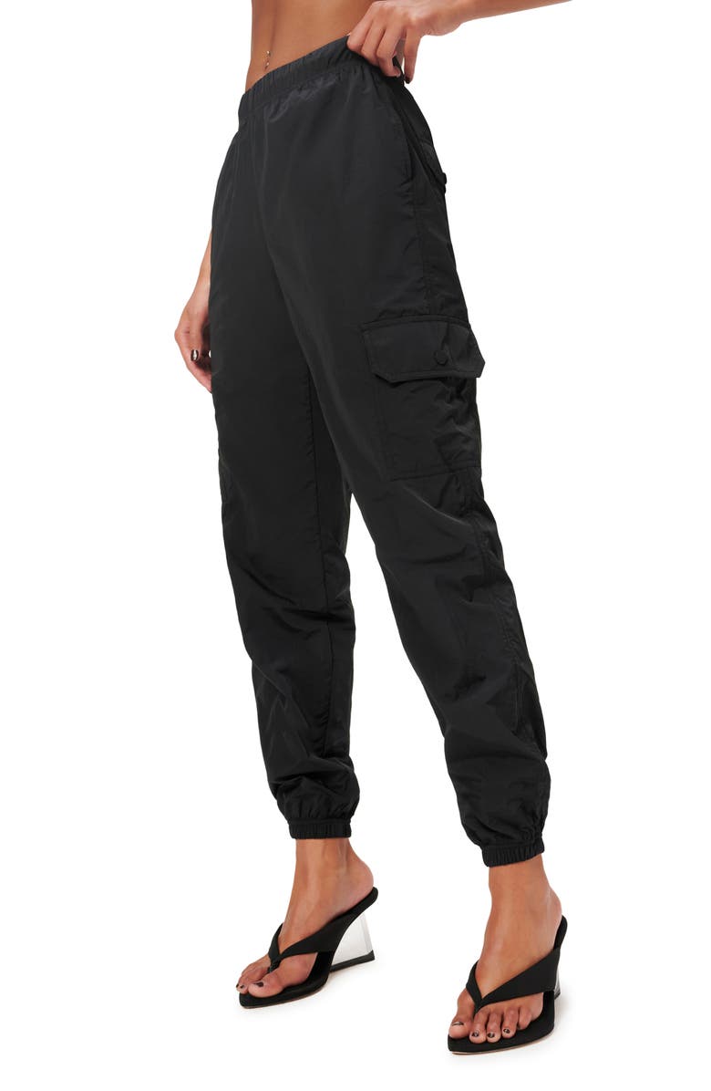 Good American Essential Cargo Pants, Alternate, color, 