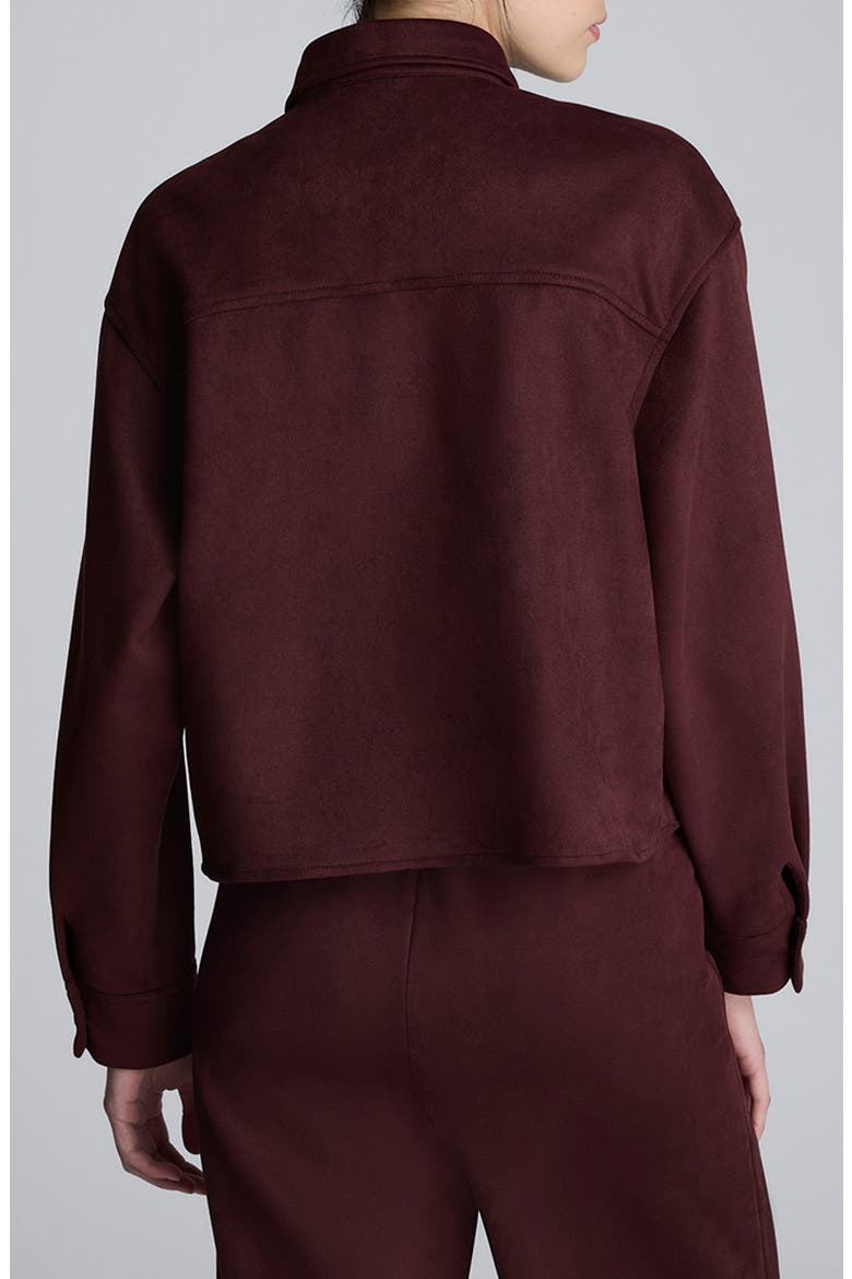 Button Front Crop Shirt, Alternate, color, SUGAR BEET