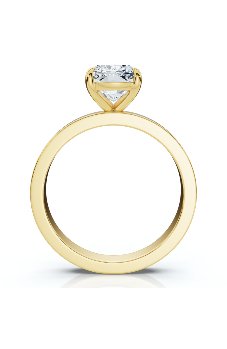 Bliss Diamond Certified 2Ct Cushion Diamond Cigar Band Engagement Ring 14k Gold Lab Grown, Alternate, color, 14K Yellow Gold