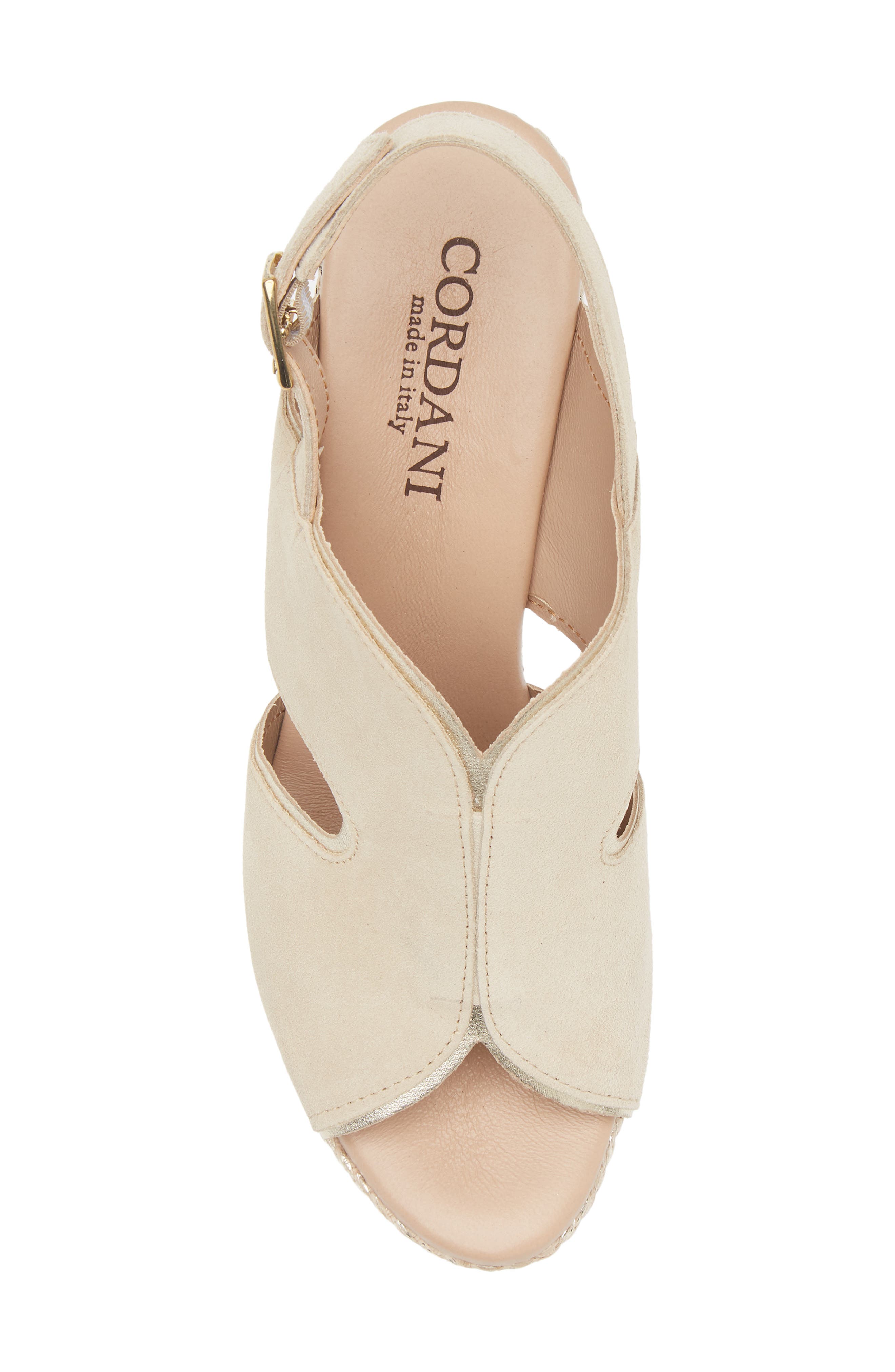 Cordani Toni Lamina Slingback Sandal, Alternate, color, Visone-Platino