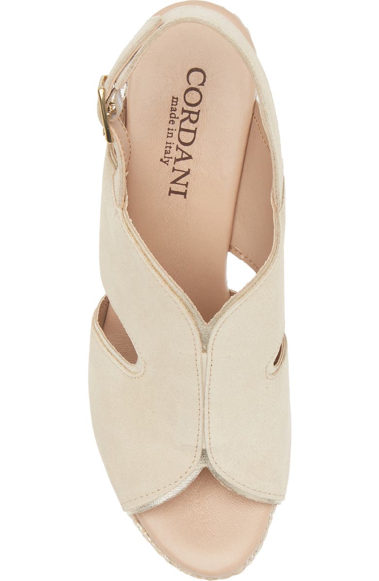 Cordani Toni Lamina Slingback Sandal, Alternate, color, Visone-Platino