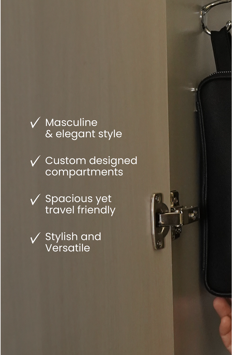 Forte Series Santos Dopp Bag, Alternate, color, Black