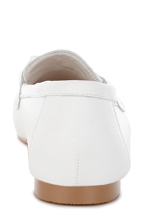 Rag & Co Taranis Bit Loafer In White