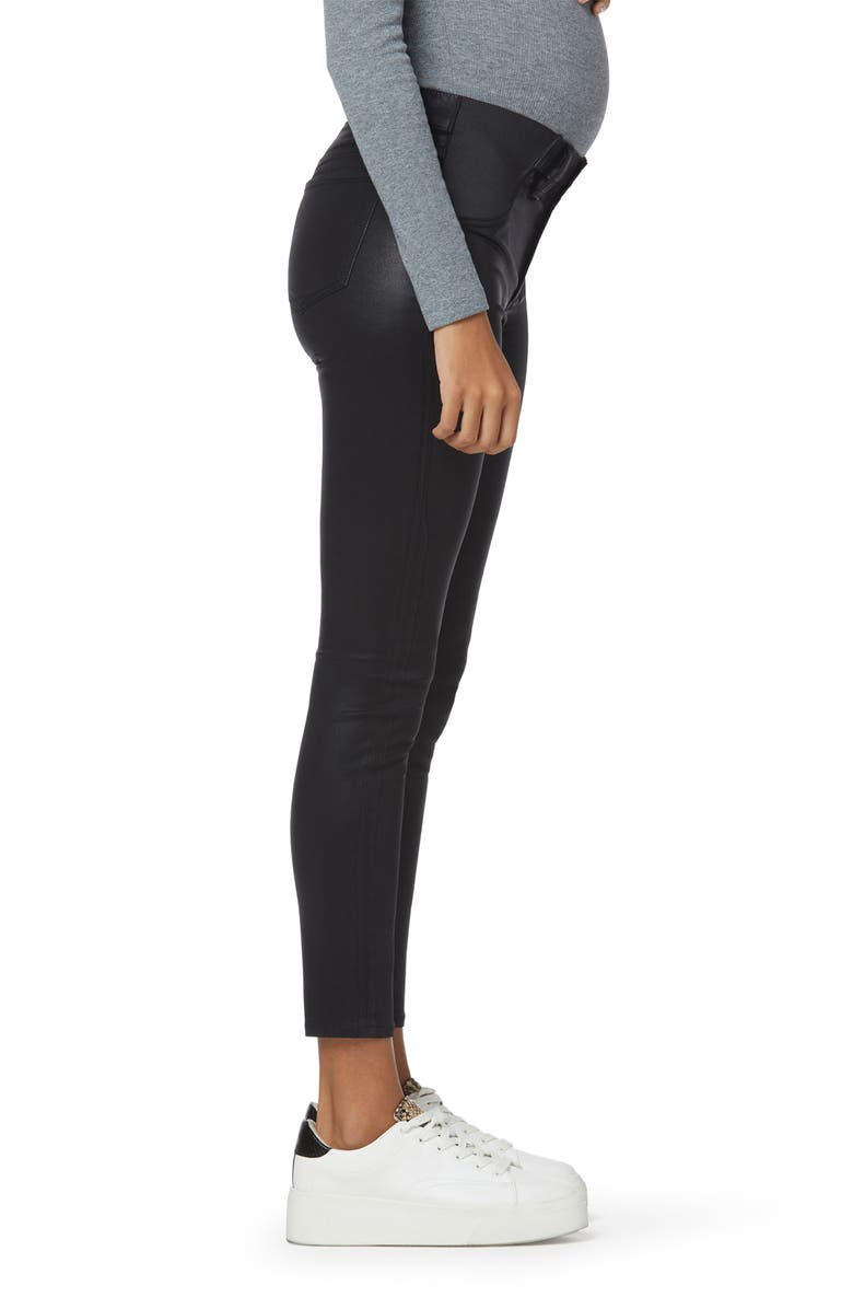 Joe's The Icon Coated Ankle Skinny Maternity Jeans, Alternate, color, 