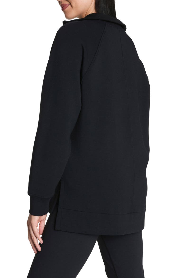 AirEssentials Half Zip Tunic, Alternate, color, VERY BLACK