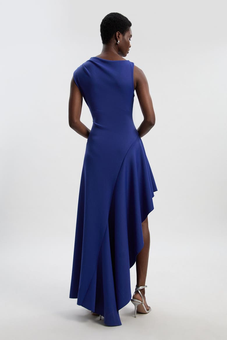 Petite Ruffle Hem Maxi Dress, Alternate, color, Navy