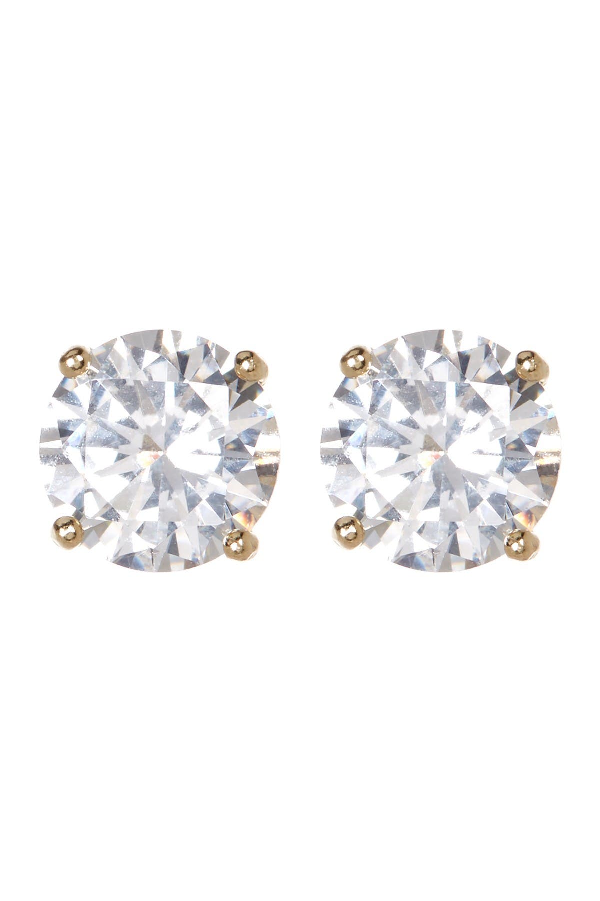 NORDSTROM RACK Sterling Silver Round Cut CZ Studs - 2.00 ctw