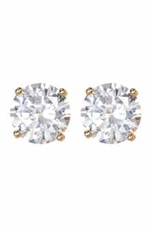 NORDSTROM RACK Sterling Silver Round Cut CZ Studs - 2.00 ctw