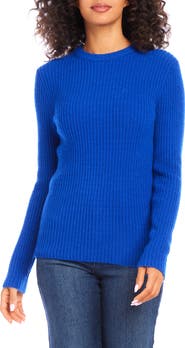 Karen Kane Wide Rib Crewneck Sweater